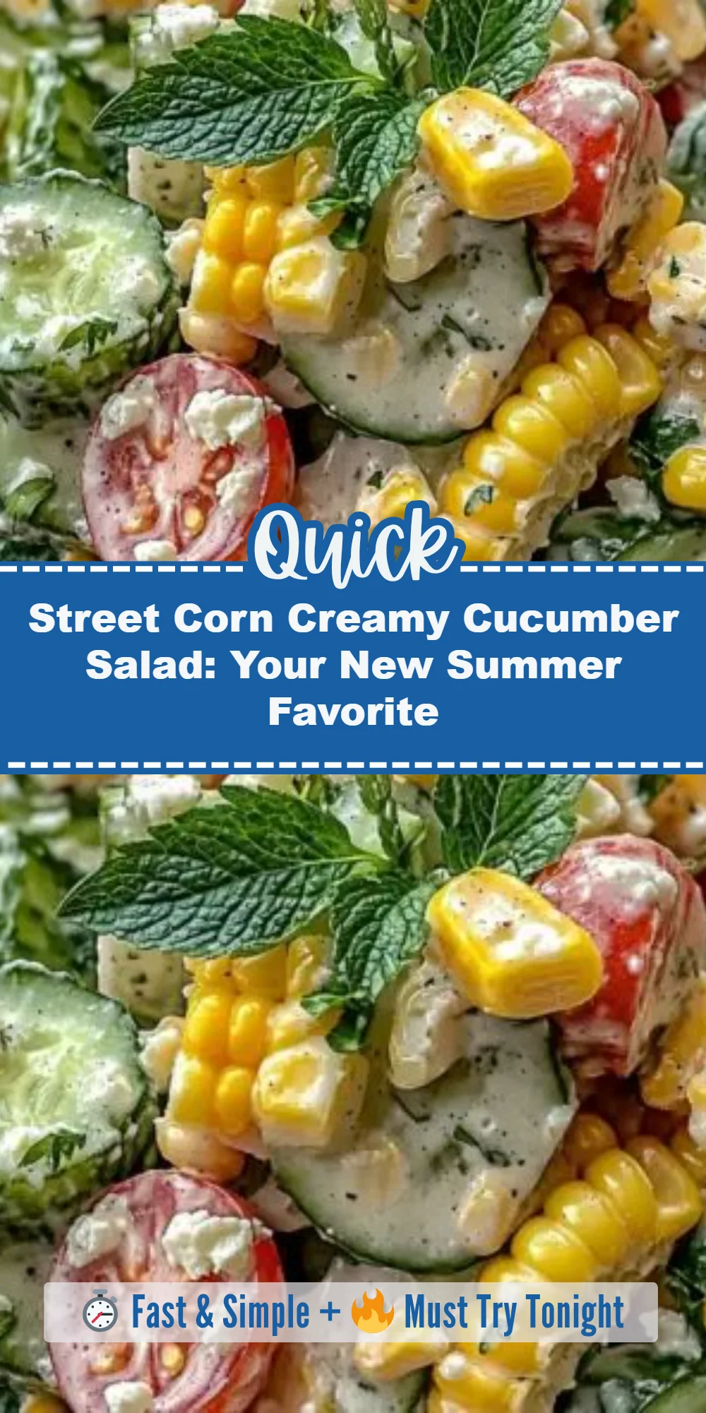 Street Corn Creamy Cucumber Salad: Your New Summer Favorite