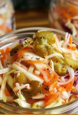 Bowl of Sweet & Spicy Pickle Slaw ready to serve