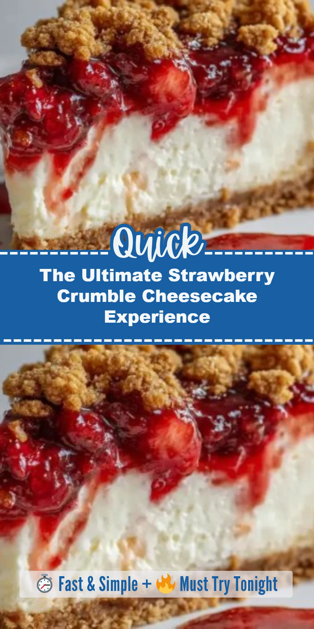 The Ultimate Strawberry Crumble Cheesecake Experience