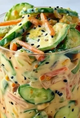 Viral creamy Asian cucumber salad featuring fresh cucumbers and a delicious creamy dressing