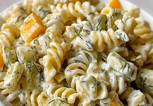 Zesty Simple Dill Pickle Pasta Salad for Summer Fun