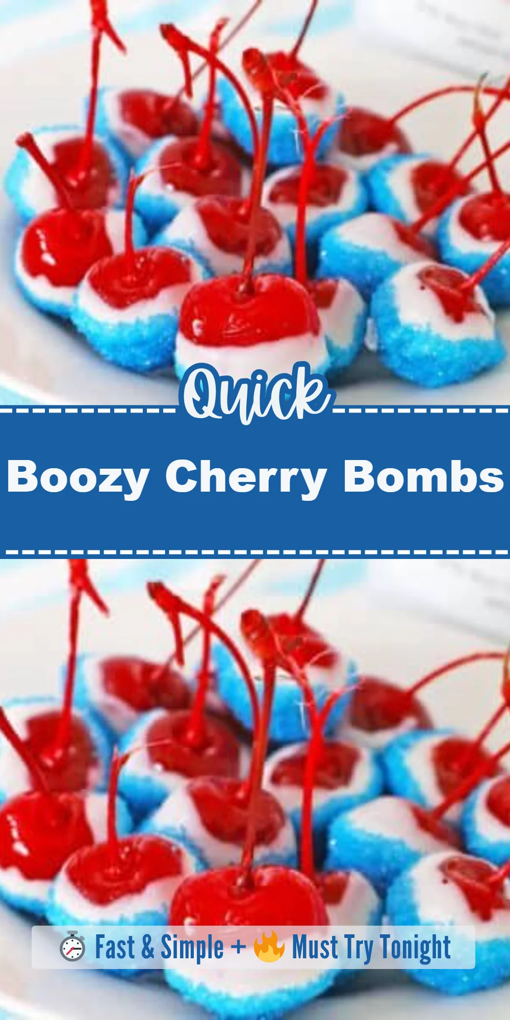 Boozy Cherry Bombs