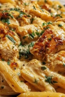Creamy Cajun Chicken Penne Pasta served in a bowl with fresh herbs