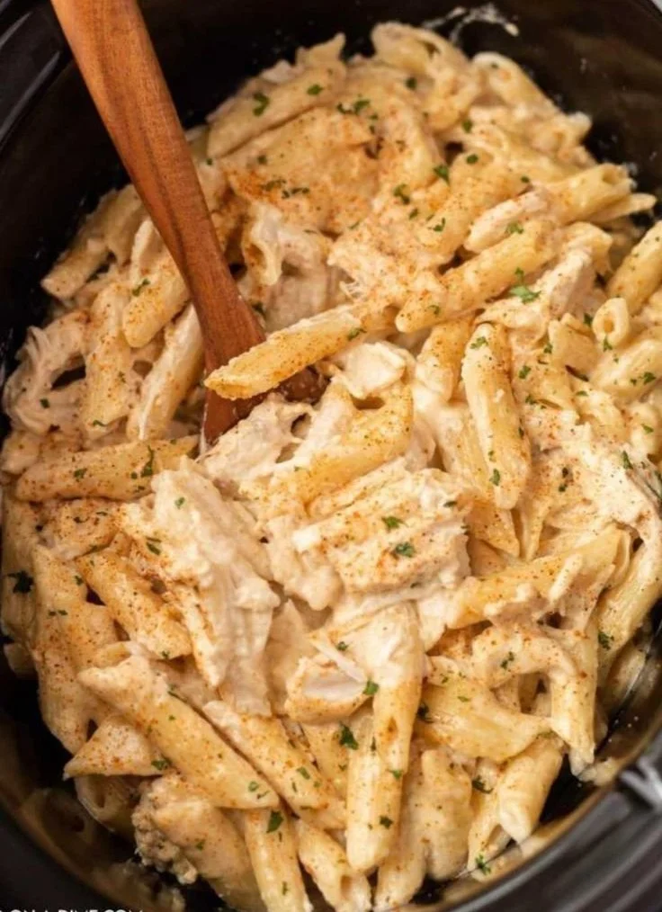 Crock Pot Cajun Chicken Pasta