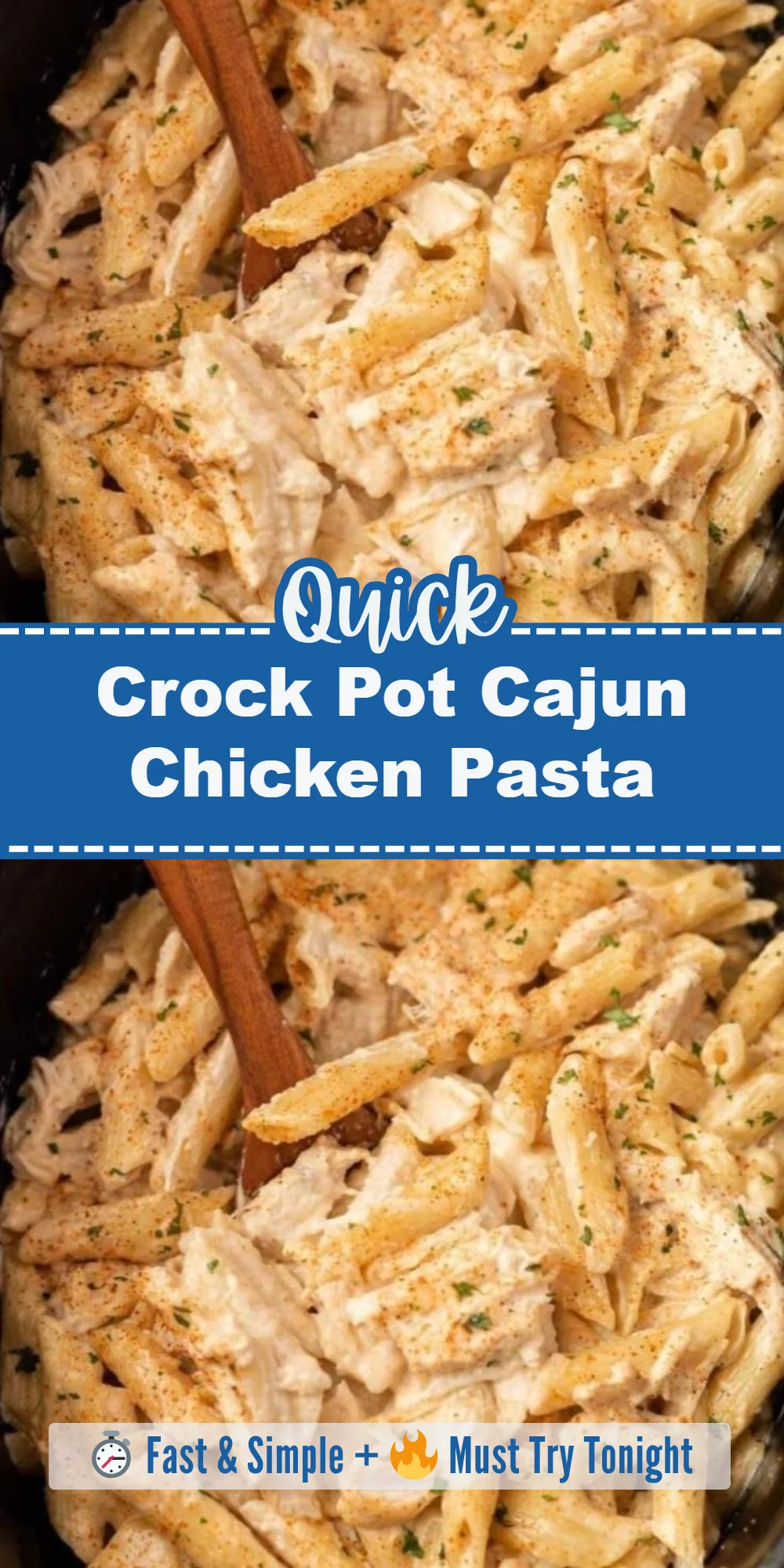Crock Pot Cajun Chicken Pasta