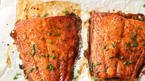 Easy Air Fryer Frozen Salmon (No Thaw!)