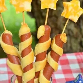 Delicious Firecracker Hot Dogs for a patriotic celebration