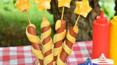 Delicious Firecracker Hot Dogs for a patriotic celebration