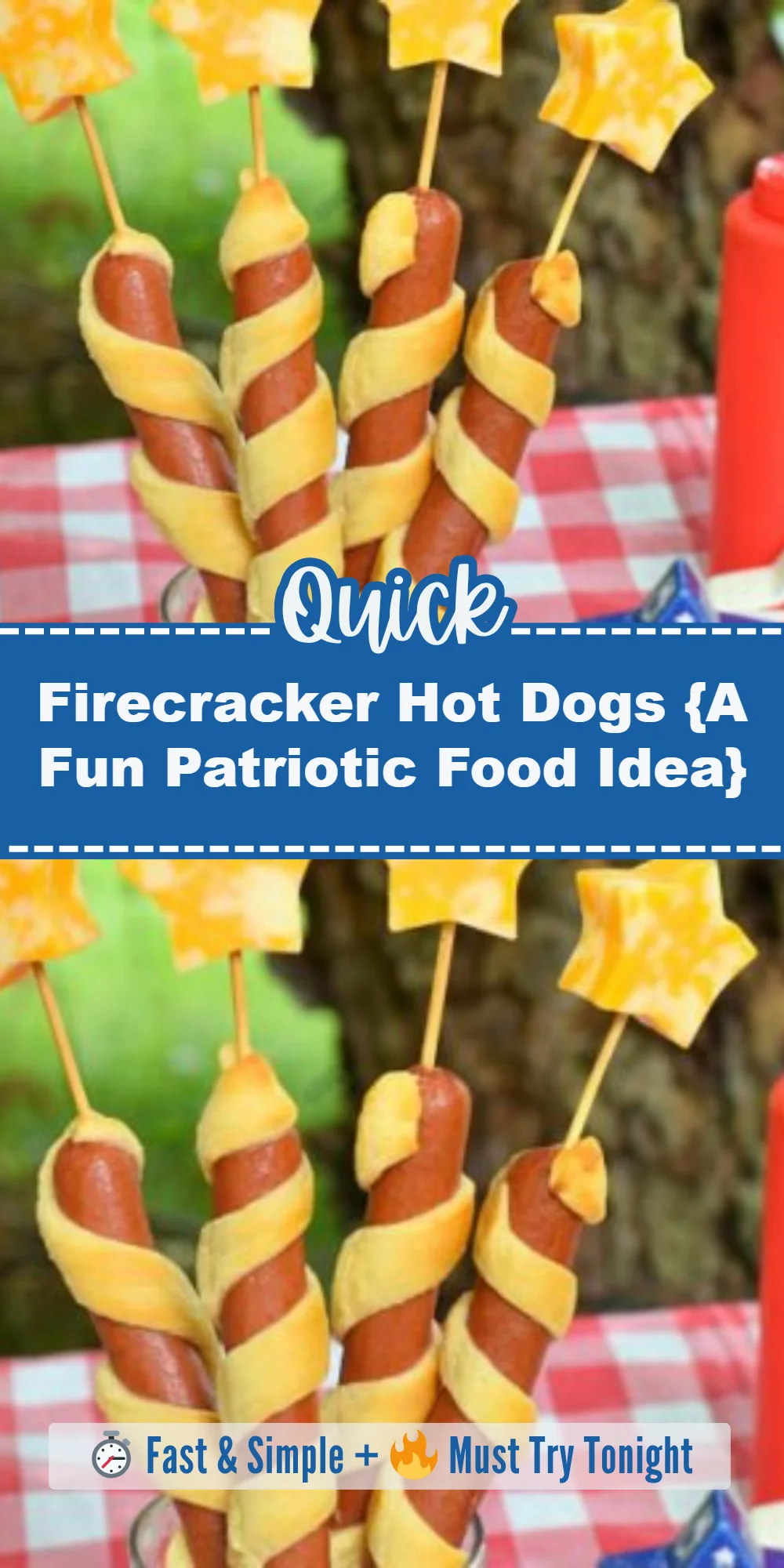 Firecracker Hot Dogs {A Fun Patriotic Food Idea}