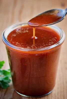 Homemade Firecracker Sauce drizzled over spicy chicken wings.