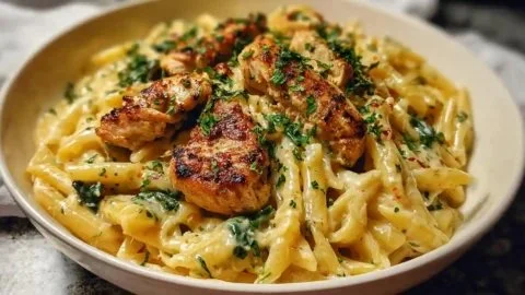 Garlic Parmesan Chicken Pasta Recipe