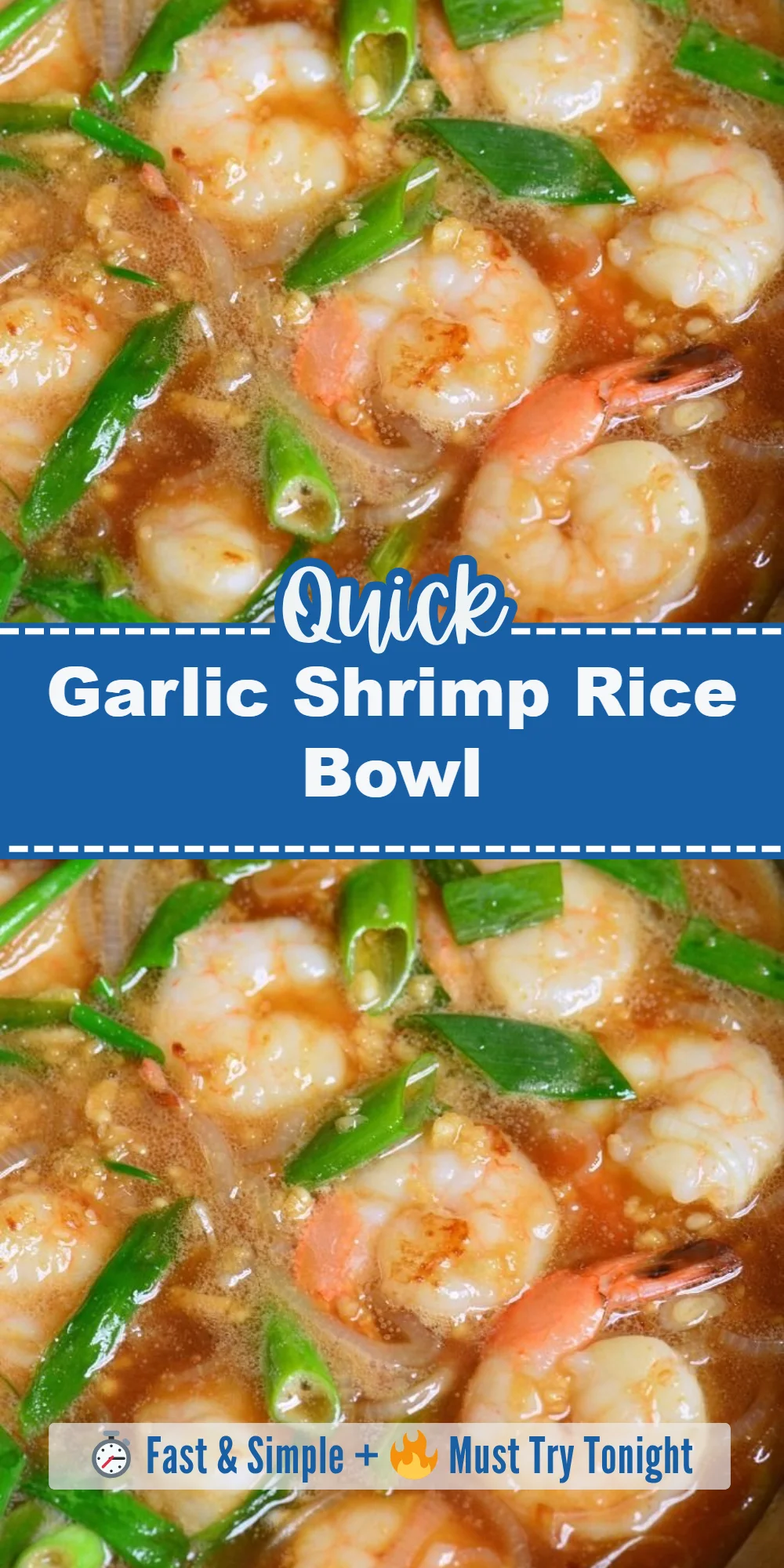 Garlic Shrimp Rice Bowl