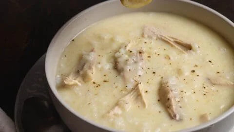 Greek Avgolemono Soup (Egg-Lemon Chicken Soup)