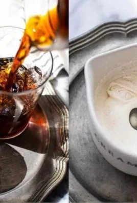 Homemade maple cream cold brew ready to enjoy in a glass with ice