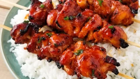 Korean Chicken Skewers