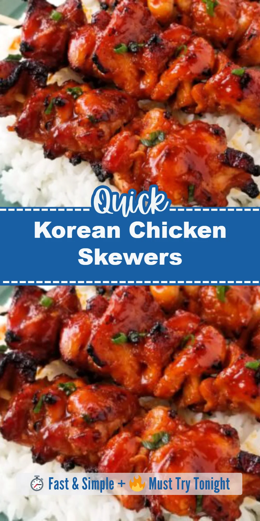 Korean Chicken Skewers