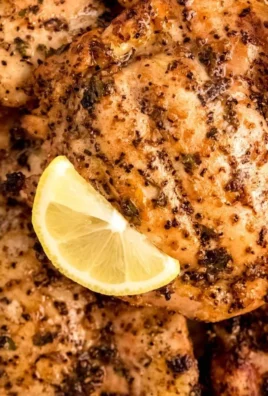 Marinated lemon pepper chicken ready to be grilled or baked.