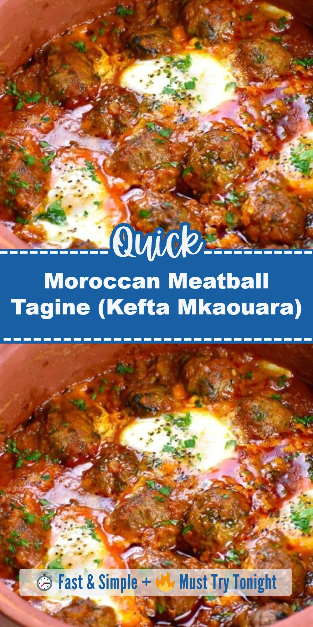 Moroccan Meatball Tagine (Kefta Mkaouara)