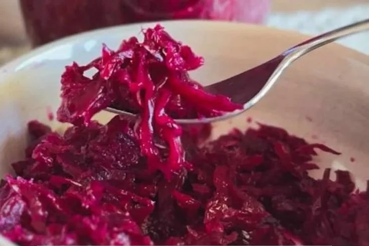 Naturally Fermented Red Cabbage (Old-Fashioned European Sauerkraut)