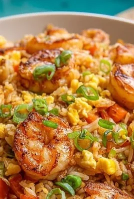 Delicious shrimp fried rice served in a skillet, better than takeout.