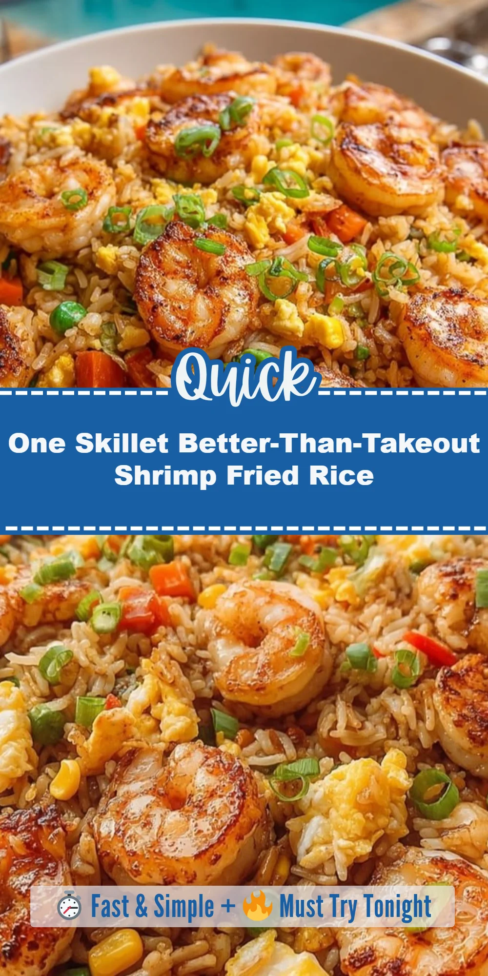 One Skillet Better-Than-Takeout Shrimp Fried Rice
