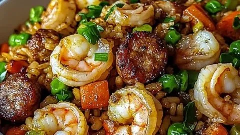 Savory Shrimp Sausage Dirty Rice: Quick and Easy Comfort Dish
