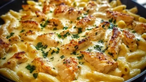 Simply Irresistible Creamy Chicken Pasta Casserole Delight