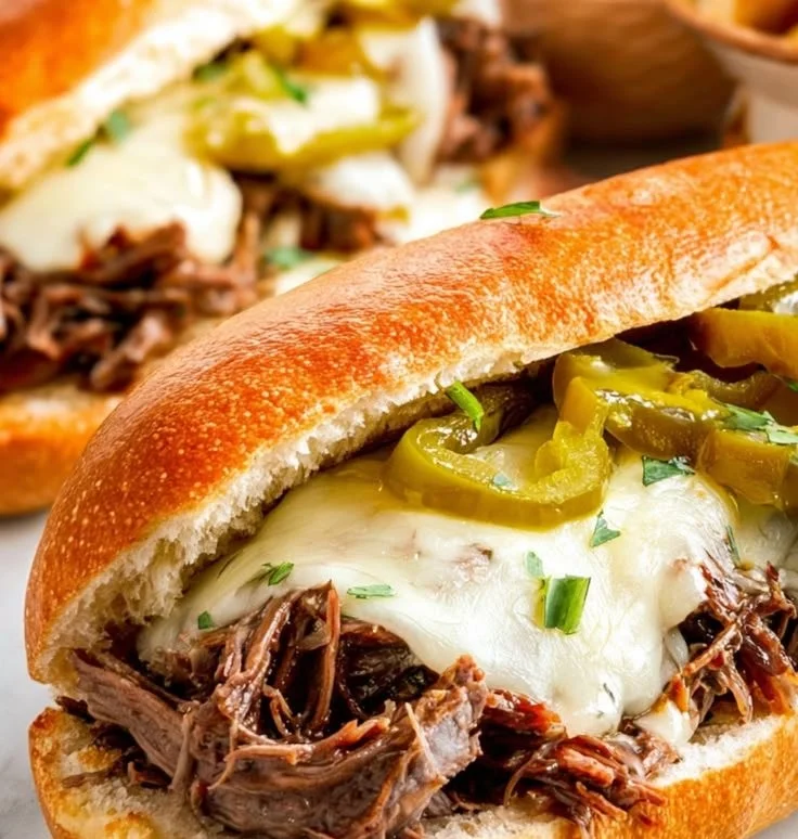 Slow Cooker Mississippi Pot Roast Sandwiches