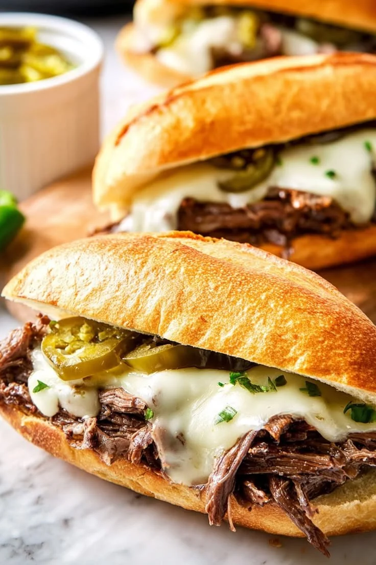 Slow Cooker Mississippi Pot Roast Sandwiches