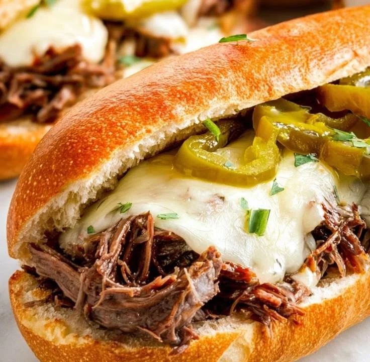 Slow Cooker Mississippi Pot Roast Sandwiches