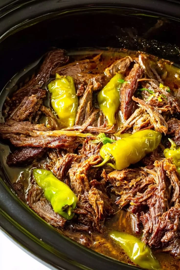 Slow Cooker Mississippi Pot Roast Sandwiches