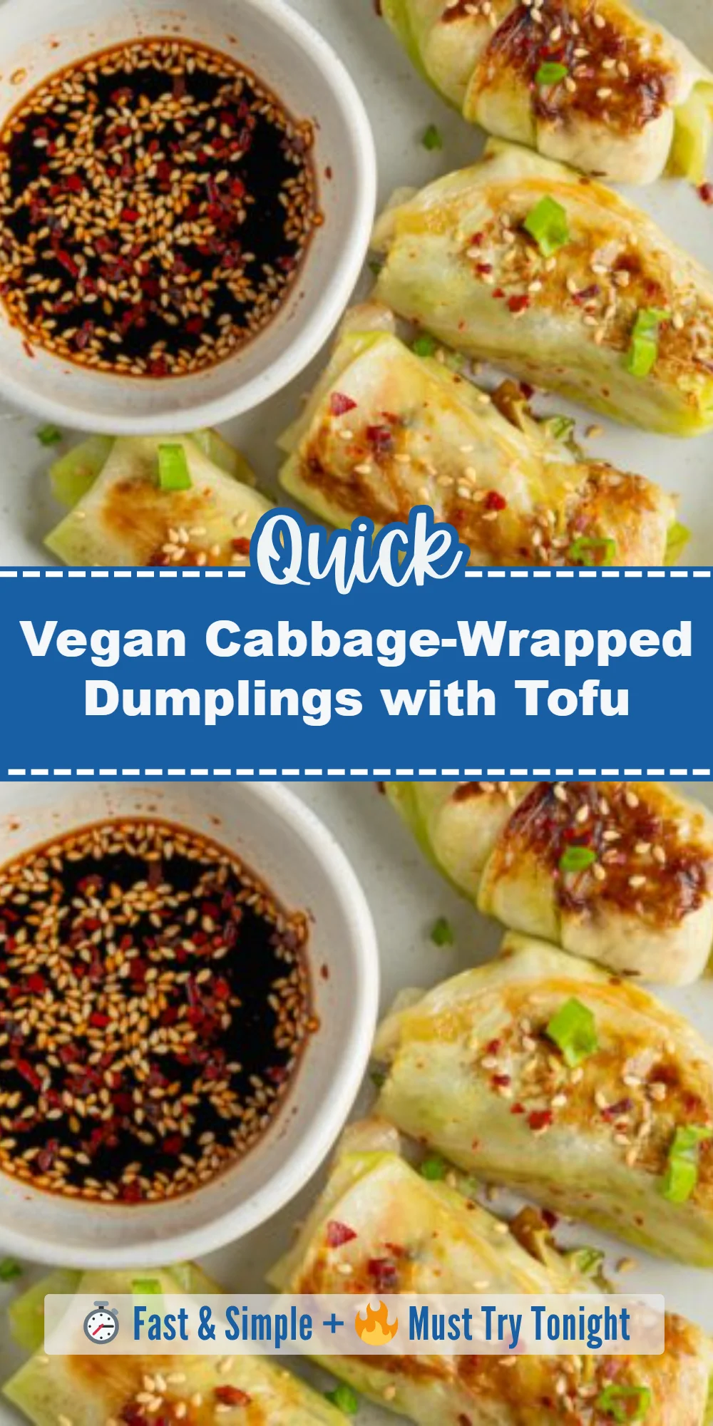 Vegan Cabbage-Wrapped Dumplings with Tofu