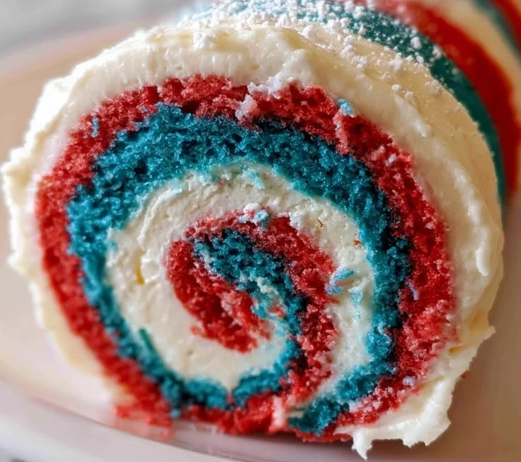 4th of July Cake Roll