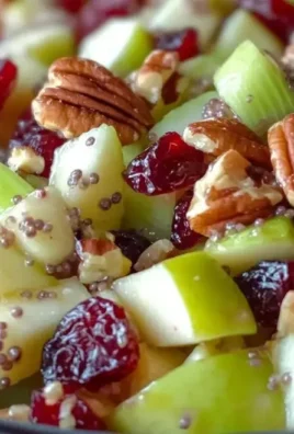 Fresh apple salad with colorful ingredients and a light dressing
