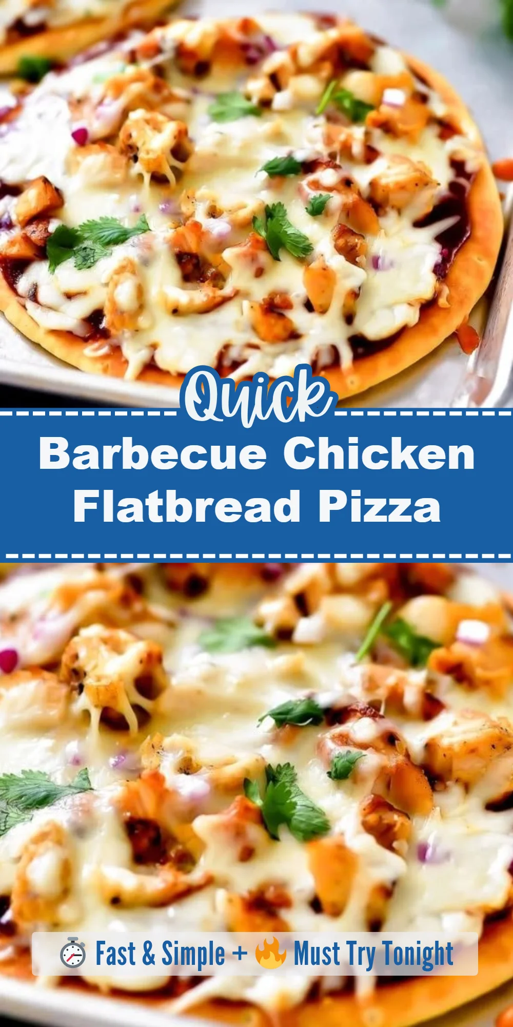 Barbecue Chicken Flatbread Pizza