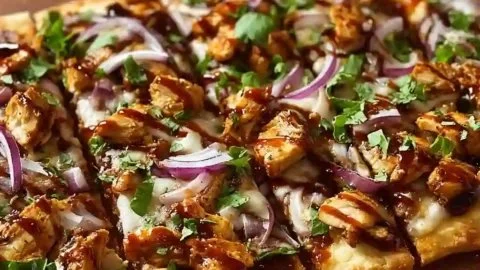 BBQ Chicken Flatbread Pizza