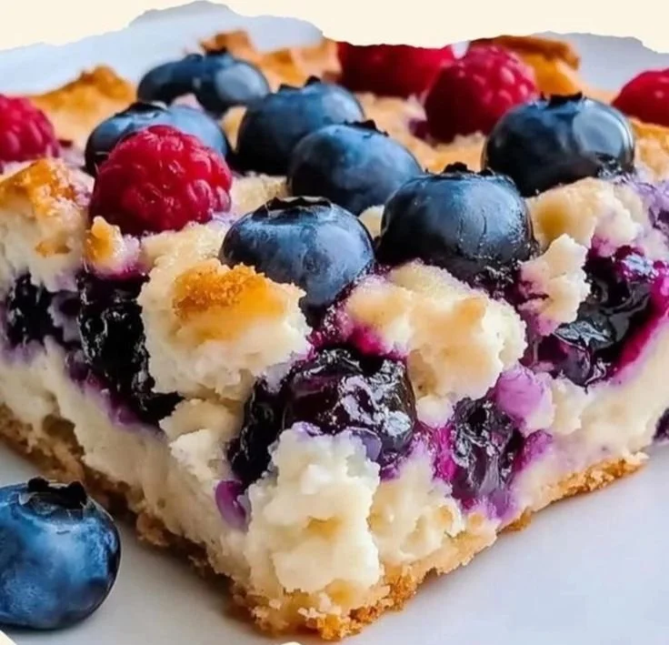 Blueberry Cottage Cheese Breakfast Bake
