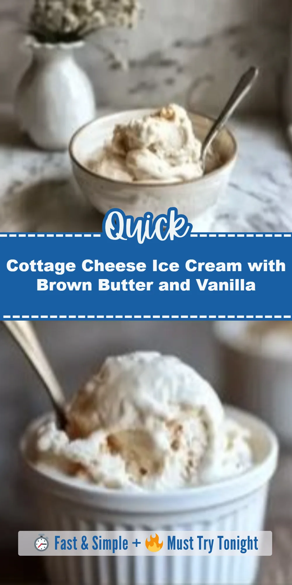 Cottage Cheese Ice Cream with Brown Butter and Vanilla