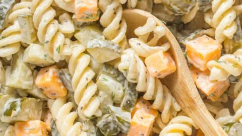 Dill Pickle Pasta Salad