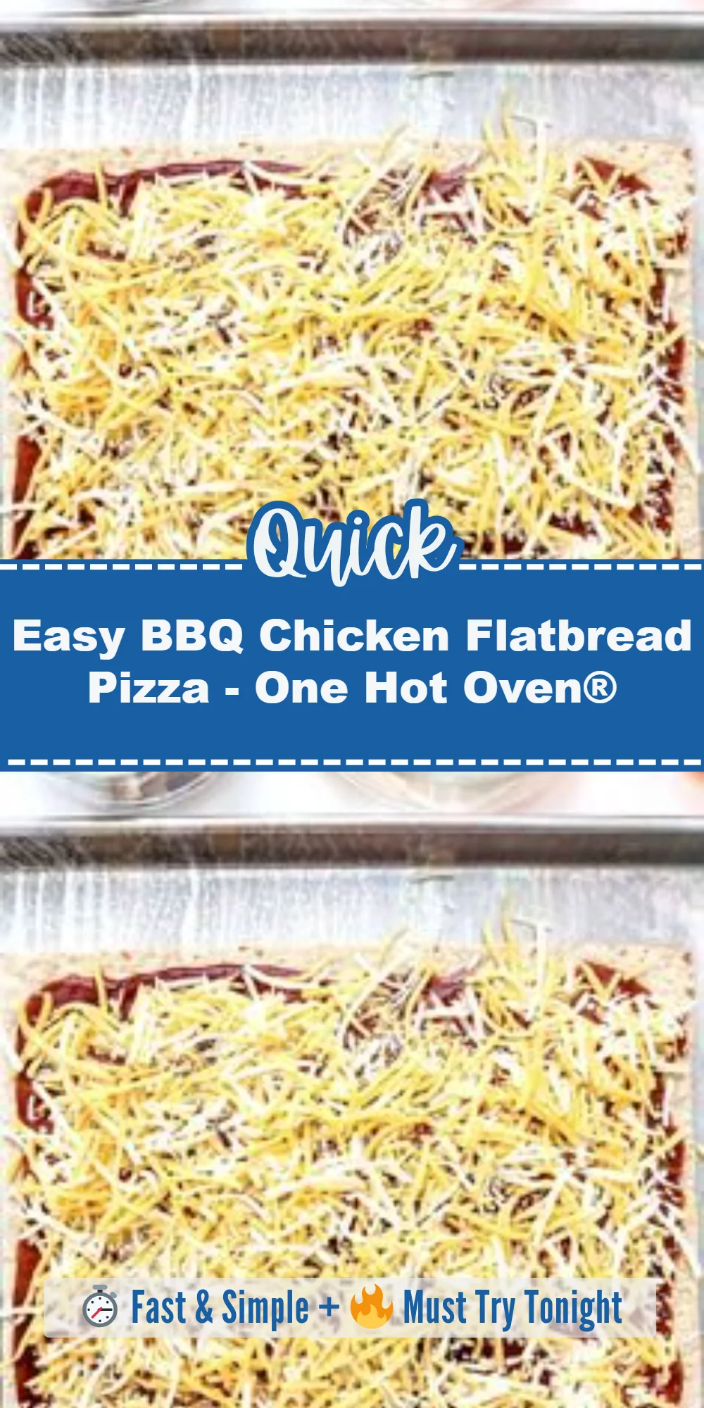 Easy BBQ Chicken Flatbread Pizza - One Hot Oven®