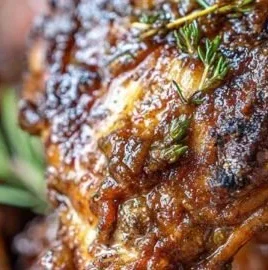 Easy homemade jerk chicken marinade in a bowl with fresh herbs and spices