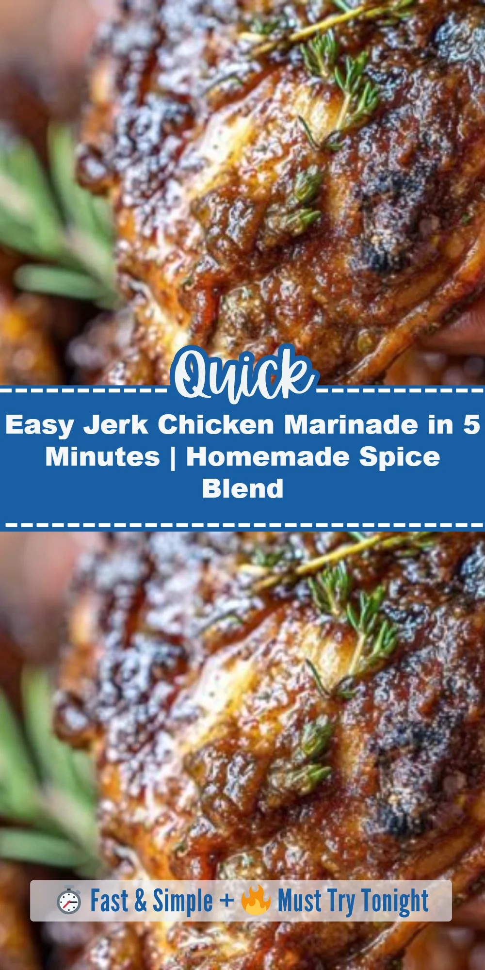 Easy Jerk Chicken Marinade in 5 Minutes | Homemade Spice Blend