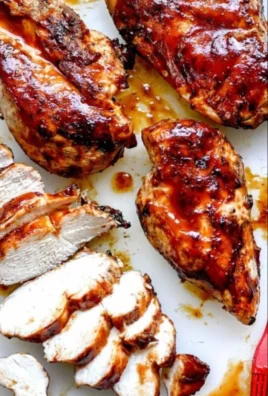 Deliciously grilled easy juicy BBQ chicken on a platter