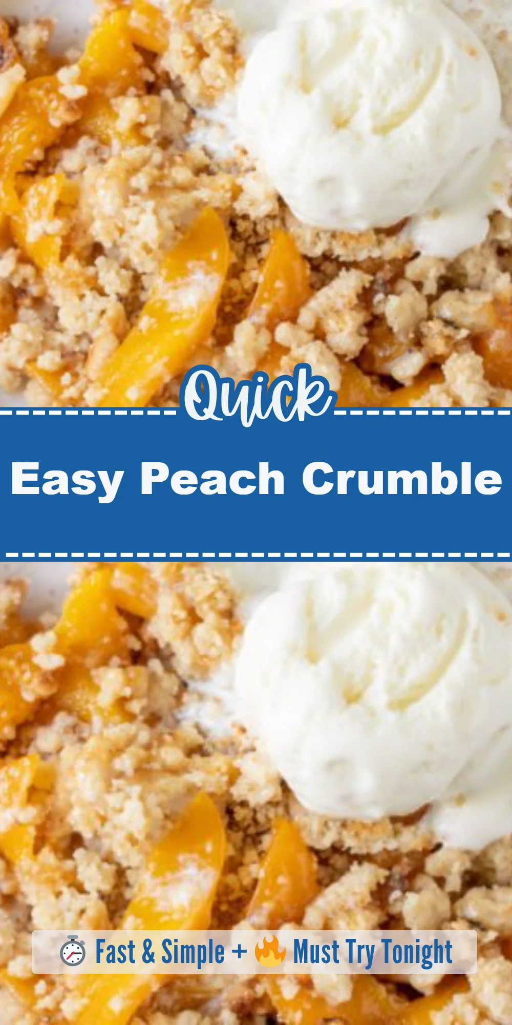 Easy Peach Crumble