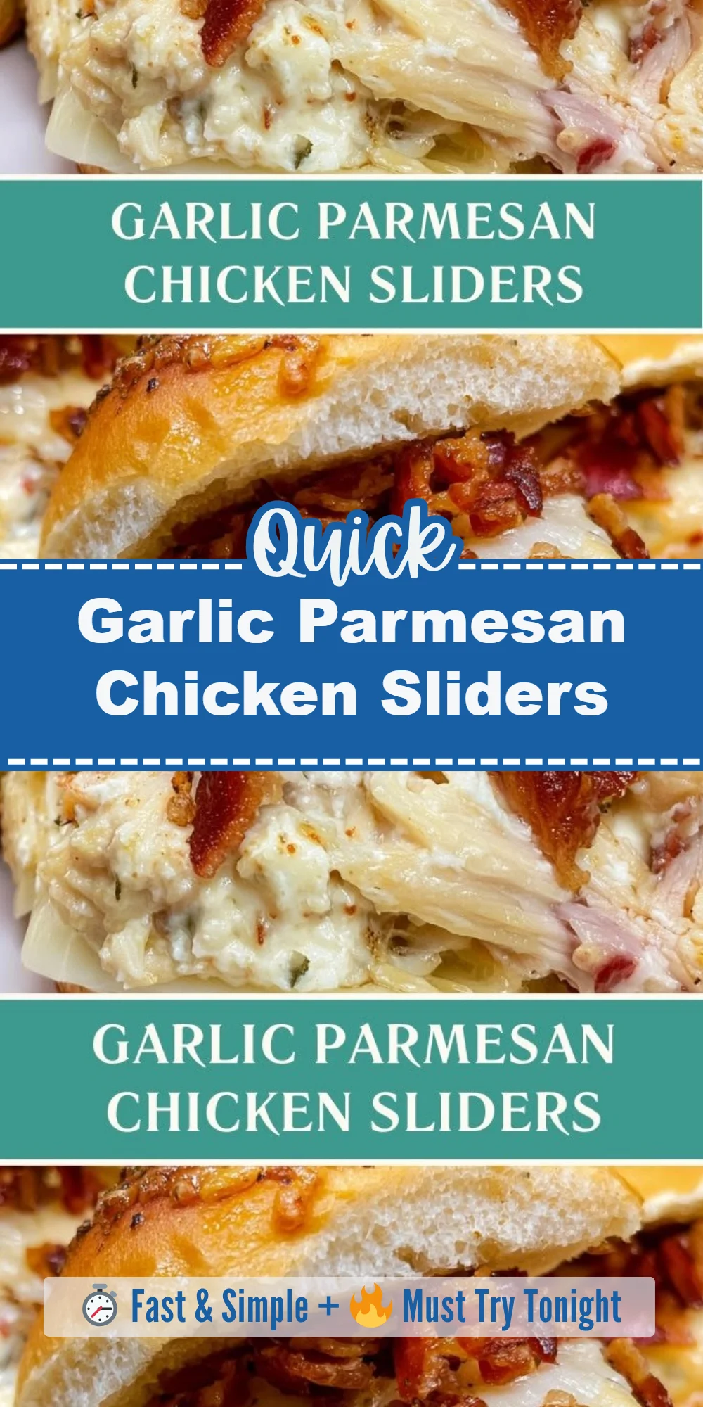 Garlic Parmesan Chicken Sliders