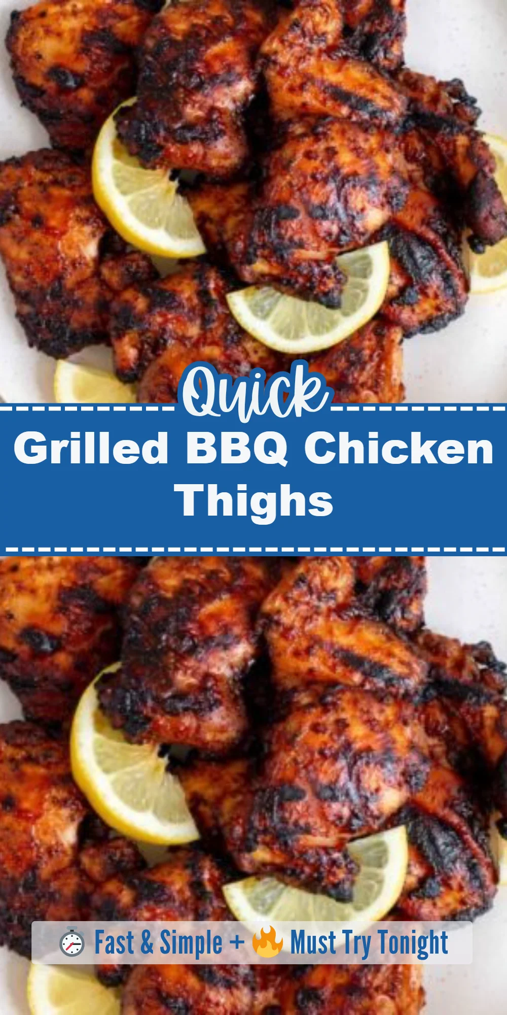 Grilled BBQ Chicken Thighs
