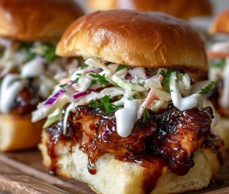 Honey Chipotle Garlic Chicken Sliders