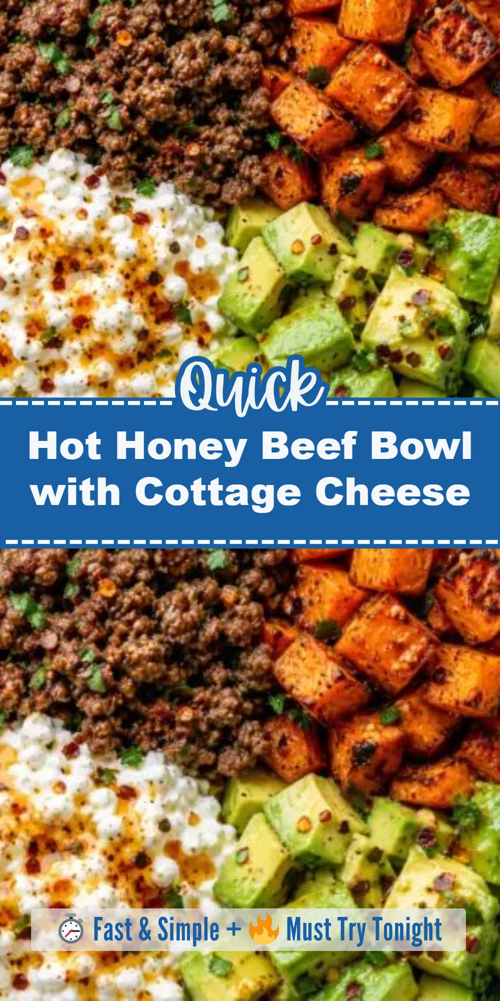 Hot Honey Beef Bowl with Cottage Cheese