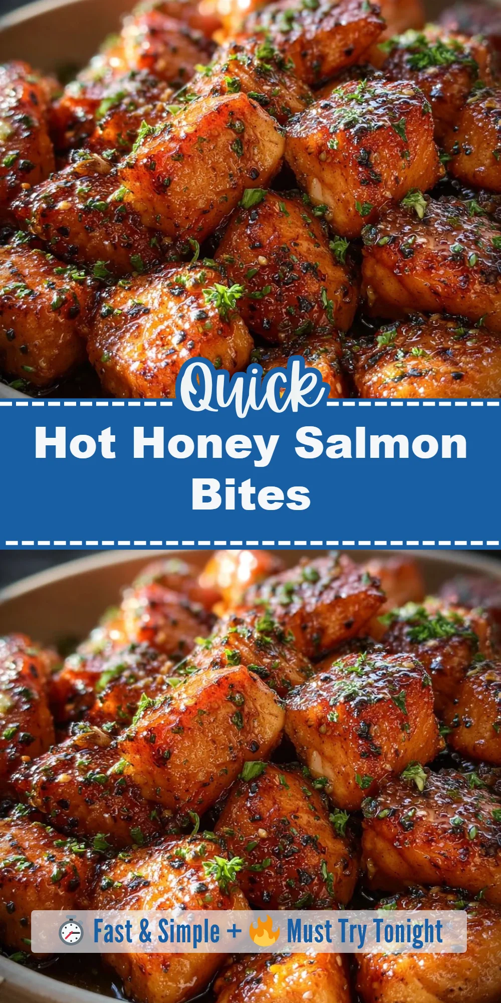 Hot Honey Salmon Bites