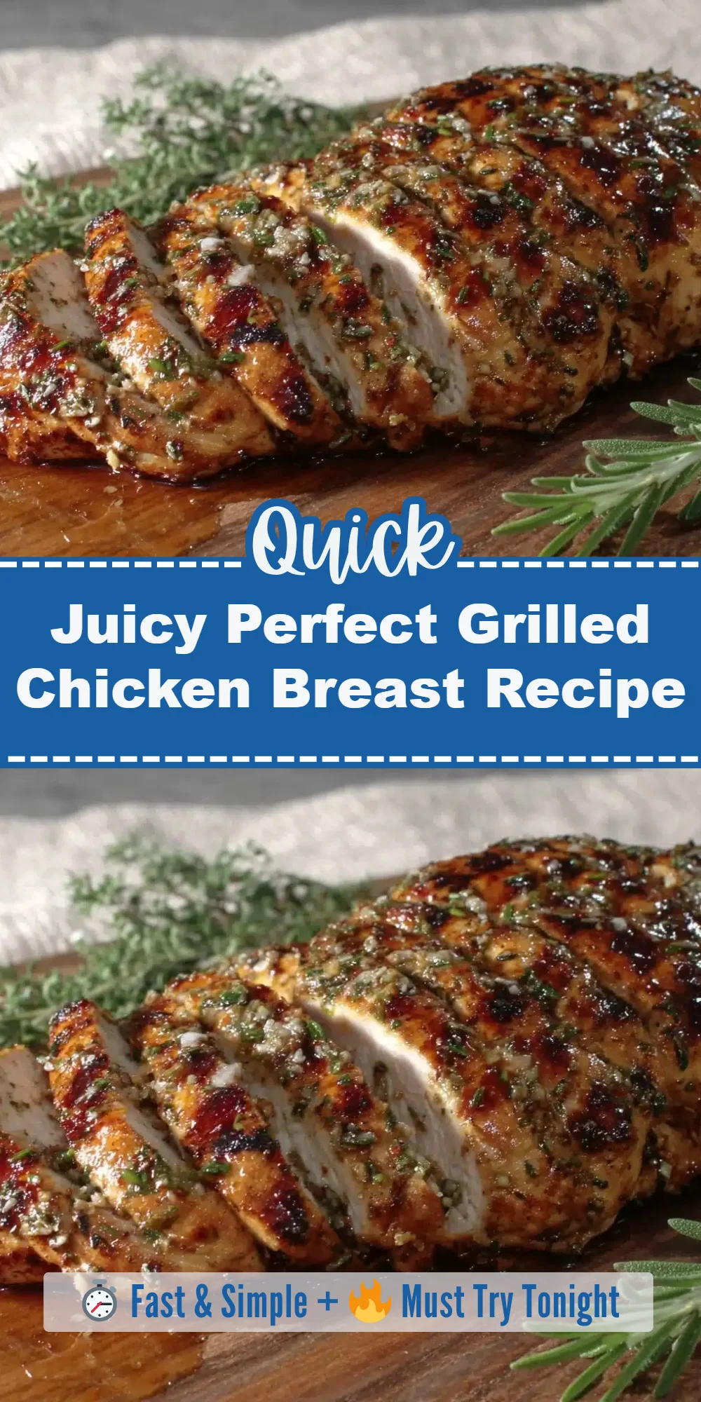 Juicy Perfect Grilled Chicken Breast Recipe